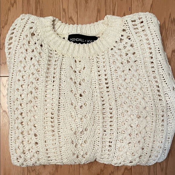 Kendall & Kylie Sweaters - Kendall & Kylie Ivory Cable Knit Sweater